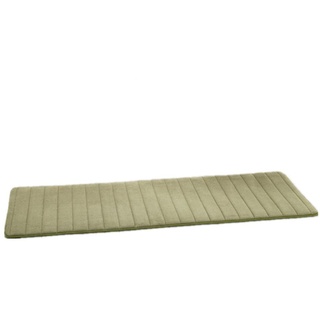 VSUSN Memory Foam Badteppich Anti Rutsch Badematte Absorbent Badvorleger Badezimmerteppich Badematten Duschmatten (Grün, 50 x 120 cm)