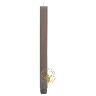 Jaspers Kerzen Durchgefärbte dunkel-leinen 185 x 26 mm, 1 Stück,