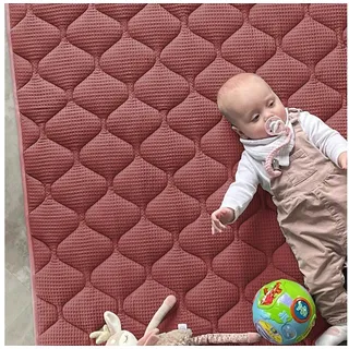 Krabbeldecke Sanosoft® Krabbeldecke aus Deutschland, Sanosoft, Öko-Tex und Made in Germany rot 120 cm x 120 cm