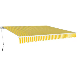 vidaXL Gelenkarmmarkise 400 cm gelb