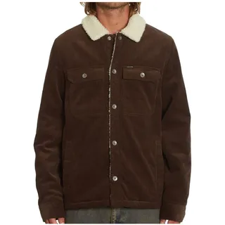 Volcom Herren Cordjacke Keaton Jacket Dark brown - S - S