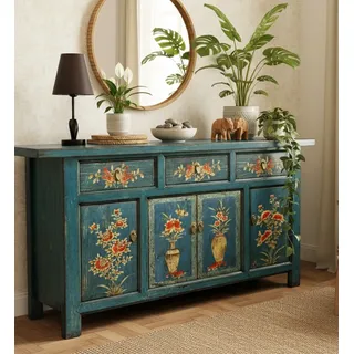opium outlet Sideboard 170 x 85 x 45 cm Blau