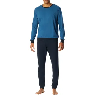 SCHIESSER Schlafanzug Basic Blau 50