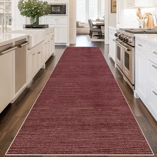 Läufer Teppich Flur 100 x 300 cm Küchenteppich Waschbar Rutschfest Bettvorleger Teppichläufe Küchenläufer Teppich Küche für Durch das Waschbecken Schlafzimmer Wohnzimmer Esszimmer Eingangsbereich