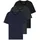 Classic Kurzarm-T-Shirt 3 Einheiten Open Blue S