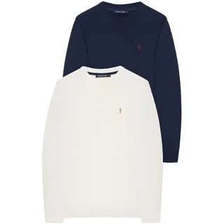 Polo Club Strickpullover mit Zopfmuster mit Rigby Go-Logo - Herren - 100% Baumwolle - XL