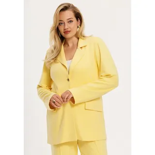 YOEK Jackenblazer Damen Blazer Flare Fit gelb 38/40