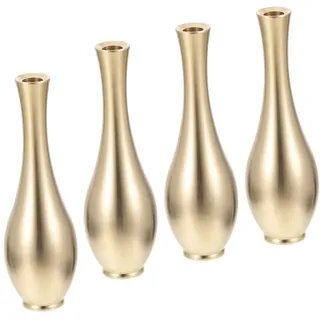 Ciieeo 4 Stücke Mini Kupfer Vase Wohnkultur Für Desktop Büro