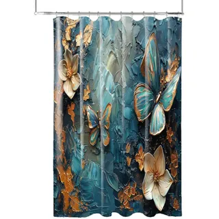 Sanilo Duschvorhang Mariposa 180 x 200 cm Blau
