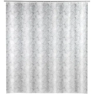 Wenko Duschvorhang Samoa 180 x 200 cm schwarz/weiß