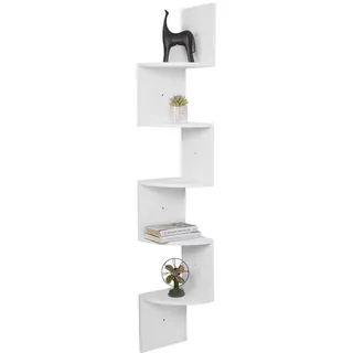 Woltu Bücherregal 25 x 25 x 156 cm Weiß