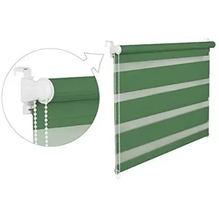 DOPPELROLLO DUOROLLO 70 CM BREIT 200 CM LANG Grün INKL. SEILZUG FENSTERROLLO KLEMMROLLO JALOUSIE