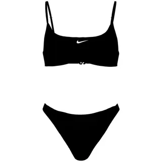 Nike Bustier-Bikini BRALETTE BIKINI SET (Set, 2-St) für Jugendliche, sportlicher Stil, schnell trocknendes Material schwarz S (128/134)
