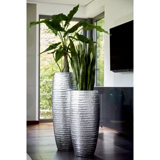 Vase Amea - Silber - 97 cm