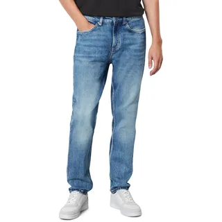 Marc O'Polo DENIM "aus Bio-Baumwoll-Mix", Herren, Gr. 32, Länge 32, multi, authentic bright mid blu, Obermaterial: 99% Baumwolle, 1% Elasthan, unifarben, casual, gerade, unten schmal normal, Jeans