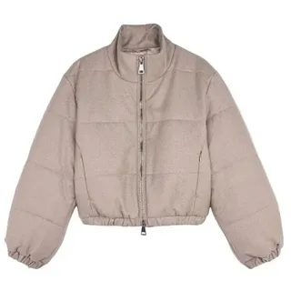 GOBI Cashmere Winterjacke Cropped Kaschmir Jacke braun M