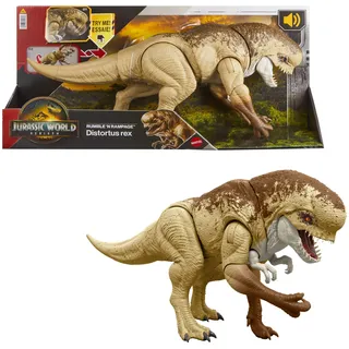 Mattel Jurassic World Rebirth Distortus Rex Rumble N Rampage Figur