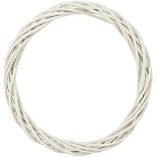 Mica Decorations Kranz Weide 4 cm x Ø 35 cm Weiß
