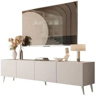 lookway COLGANTE Lowboard 200 cm Beige/Chrom