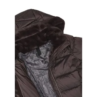 MILESTONE Steppmantel MSLouise Damen Steppjacke Lang Mantel gesteppt normale Passform braun 36
