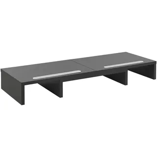 [en.casa] Vilppula Monitorständer 79x27x10,5 cm Dunkelgrau