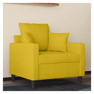 vidaXL Sessel Gelb Samt 47 x 77 x 60 cm Gelb