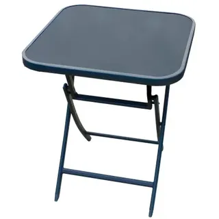 Lex Bistrotisch 60 x 60 x 70 cm Dunkelgrau/Schwarz
