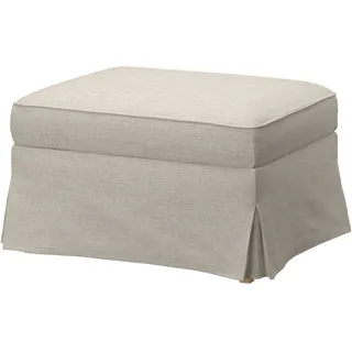 IKEA EKTORP Bezug für Hocker Kilanda hellbeige Kilanda hellbeige