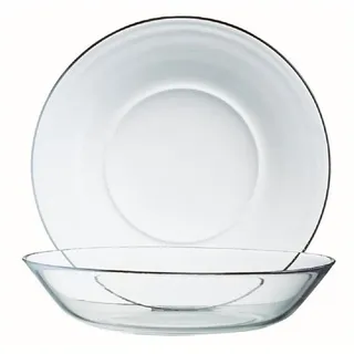 Luminarc Gebäckteller Luminarc Cosmos Puddingteller 14 cm 6er Set, Glas, (Spar-Set) weiß