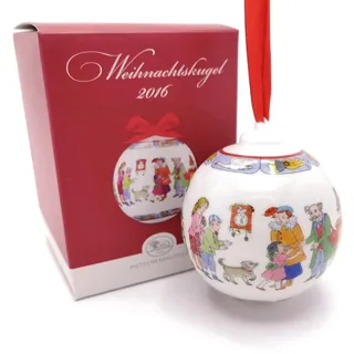 Hutschenreuther Christbaumschmuck Porzellan Weihnachtskugel Kugel 2016, mit Originalverpackung (OVP) bunt