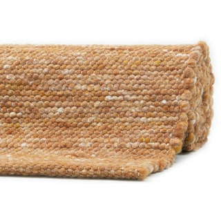Sansibar Handwebteppich Hörnum UNI terracotta Wunschmaß
