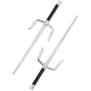 Bristol Novelty BA300 Ninja-Dolche (Sais), 2 Stück, unisex, für Erwachsene, schwarz, Einheitsgröße Halloween