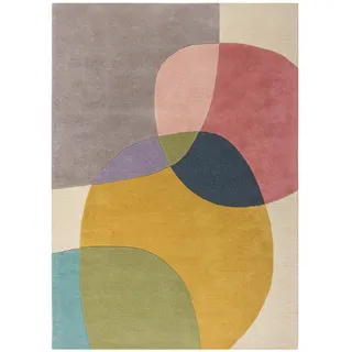 Flair Rugs Wollteppich, Mehrfarbig, Textil, Struktur, rechteckig, 170x120 cm, Reach, für Fußbodenheizung geeignet, in verschiedenen Größen erhältlich, Teppiche & Böden, Teppiche, Naturteppiche