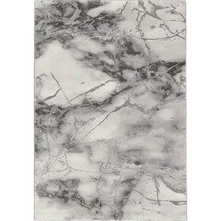 Teppich MERINOS "Craft 23270" Teppiche Gr. B/L: 200 cm x 290 cm, 12 mm, 1 St., grau Esszimmerteppiche Wohnzimmer, moderne Marmor Optik