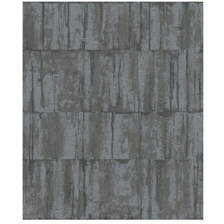 Barbara Home Collection Vliestapete Metallplatte  (Anthrazit, Metalloptik, 10,05 x 0,53 m)