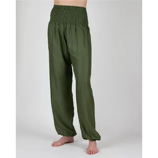 Haremshose PAIGH, Damen, Gr. XS, EURO-Größen, grün, 100% Viskose, unifarben, lang, Hosen Haremshose, in bequemem, lockerem Schnitt
