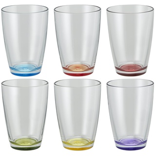 Peill+Putzler Glas, 6er-Set  Colore , transparent/klar , Glas , Maße (cm): H: 12,2  Ø: 8.6