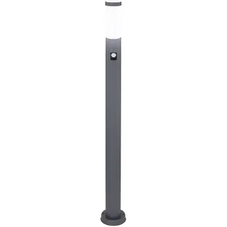 V-Tac Außen Steh Lampe Edelstahl mit Bewegungsmelder IP44 anthrazit