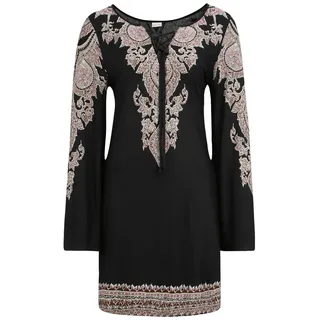 LASCANA Jerseykleid, in schwarz-bedruckt, | Gr.: 36