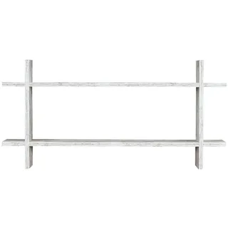 Levandeo® Wandregal, Regal BxH 98x48cm Holz Steckregal Shabby Chic Wandregal Bücherregal