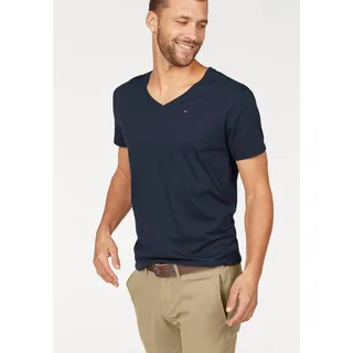 Tommy Jeans Original Kurzarm-T-Shirt Mit V-ausschnitt Black Iris S