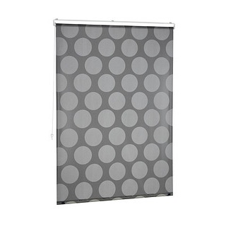 relaxdays Duschrollo schwarz, grau 120,0 x 240,0 cm