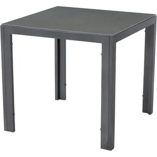Primaster Loreto Gartentisch 80 x 80 x 74 cm grau