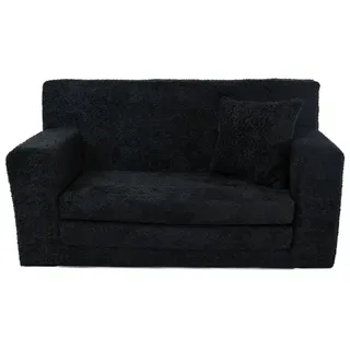 FORTISLINE Kindersofa 83 x 43 x 47 cm Schaumstoff schwarz