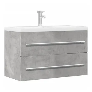 vidaXL Waschbeckenunterschrank 80 x 38,5 x 48 cm Grau