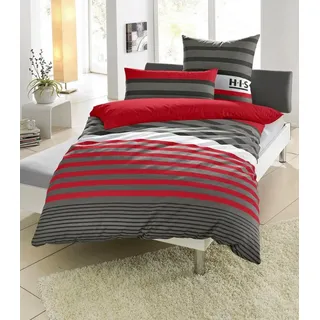 OTTO home Majoran Linon rot 135 x 200 cm + 40 x 80 cm