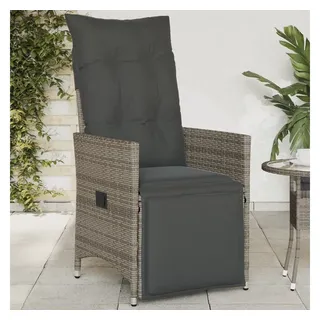 vidaXL Gartensessel 59 x 59 x 92 cm grau