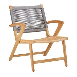 Best Agadir Loungesessel aus Teak, Bespannung aus Rope