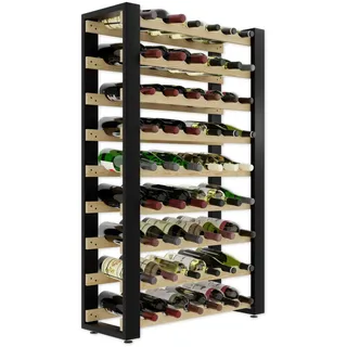 Lenmar Serie RW Weinregal aus Holz für Flaschen, LOFT, Flaschen, Wein, Flaschenregal, Kellerregal, Regale, Flaschenhalter, Weinständer ... (LOFT 54, 118 x 74 x 27, 54 Flaschen)