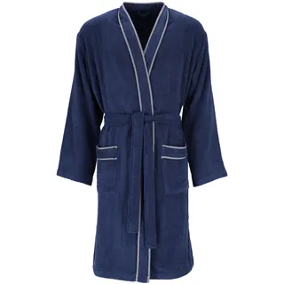 Vossen Herren Bademantel Jack Marine blau M